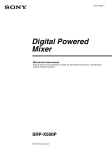 Digital Powered Mixer Manual de instrucciones