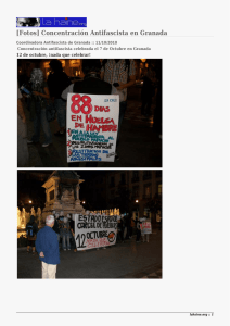 [Fotos] Concentración Antifascista en Granada 12 de octubre, ¡nada que celebrar!