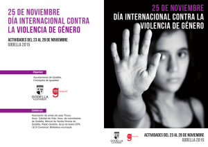 Díptic Setmana contra la violència de gènere (castellà)