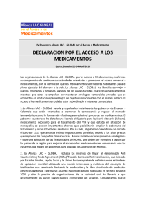 20104 AlianzaLACGlobal Declaracion TPP y acceso a medicamentos.pdf