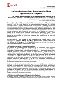 20091130 Tratados Comerciales deben ser aprobados en el Congreso - RedGE.pdf