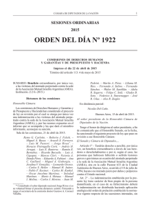 Orden del Día 1922