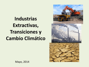 Industrias Extractivas, Transiciones y Cambio Climático
