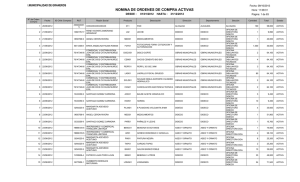 NOMINA DE ORDENES DE COMPRA ACTIVAS I.MUNICIPALIDAD DE GRANEROS Fecha: 09/10/2013