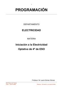 INICIACION ELECTRICIDAD