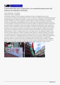 Concentración por el derecho a la autodeterminación del Sahara Occidental (FOTOS)