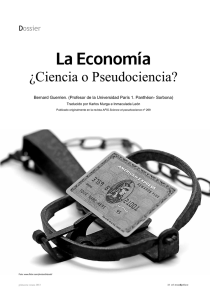 Descargar artículo La Economía ¿Ciencia o Pseudociencia? en PDF