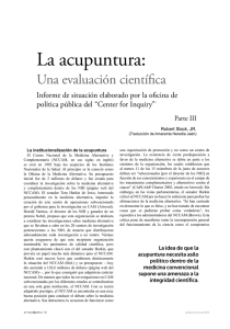 Descargar artículo La acupuntura: Una evaluación científica en PDF