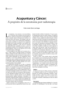 Descargar artículo Acupuntura y cáncer: a propósito de la xerostomía post-radioterapia en PDF