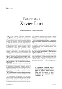 Descargar artículo Entrevista a Xavier Luri en PDF