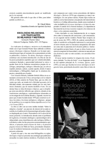 Descargar artículo Ideologías religiosas, los traficantes de milagros y misterios (Gonzalo Puente Ojea) en PDF