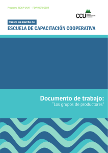 Los grupos de productores. Programa ESCUELA DE CAPACITACIÓN COOPERATIVA. INDAP-UNAF – FIDA/MERCOSUR. Centro Cooperativista Uruguayo.Setiembre de 2014.