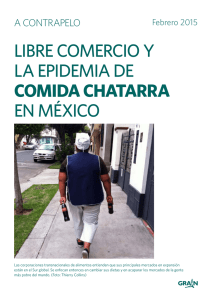 LIBRE COMERCIO Y LA EPIDEMIA DE EN MÉXICO COMIDA CHATARRA