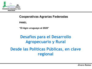 Acceda aquí a la presentación del coordinador de FIDA Mercosur CLAEH, Álvaro Ramos