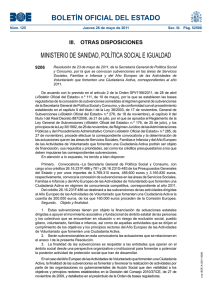 BOLETÍN OFICIAL DEL ESTADO MINISTERIO DE SANIDAD, POLÍTICA SOCIAL E IGUALDAD 9206