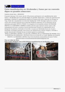 Fotos manifestación en Alcobendas y Sanse por un convenio