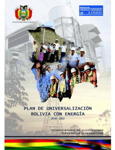 Bolivia. Plan de Universalización Bolivia con Energía 2010 - 2025