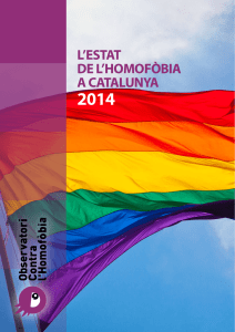 "L'estat de l'homofòbia a Catalunya 2014"