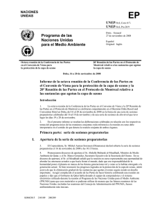 Naciones Unidas - Informe de la octava reuni�n