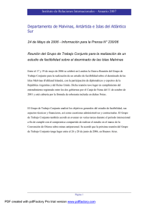 Canciller�a Argentina - Informaci�n para la Prensa N 230-06 - 24 de mayo de 2006