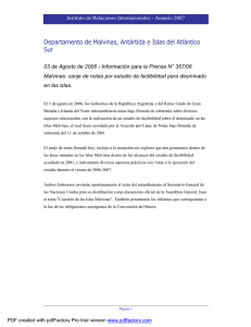 Canciller�a Argentina - Informaci�n para la Prensa N 357-06 - 03 de agosto de 2006