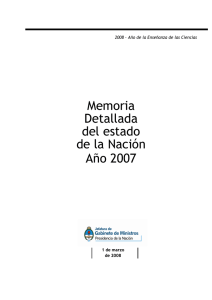 Memoria  2007