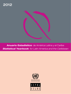 2012  Anuario Estadístico de América Latina y el Caribe