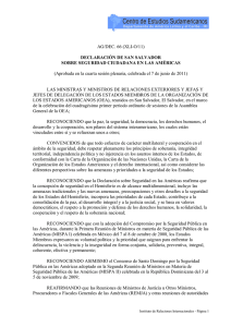 AG/DEC. 66 (XLI-O/11) DECLARACIÓN DE SAN SALVADOR