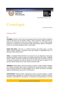 Cronología Febrero 2015 02. Por Macarena Riva