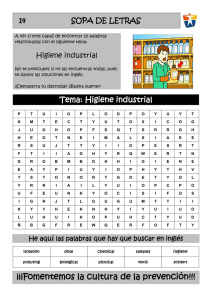 14 SOPA DE LETRAS Higiene industrial
