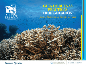 GUÍA DE BUENAS PRÁCTICAS DE REGULACIÓN para la Protección de Arrecifes de Coral
