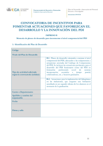 CONVOCATORIA DE INCENTIVOS PARA FOMENTAR ACTUACIONES QUE FAVOREZCAN EL