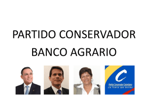 PARTIDO CONSERVADOR BANCO AGRARIO