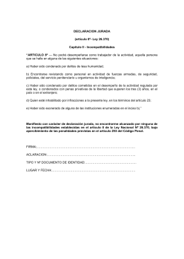 Declaración Jurada (Affidavit)