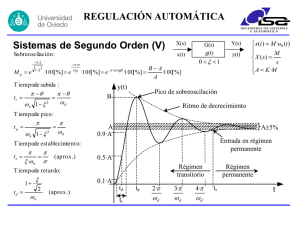 Medida parámetros sistema 2º orden