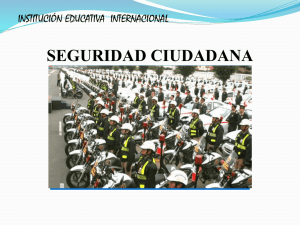 SEGURIDAD CIUDADANA INSTITUCIÓN EDUCATIVA  INTERNACIONAL
