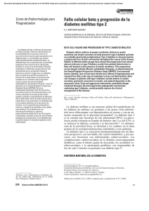 Fallo celular beta y progresión de la diabetes mellitus tipo 2