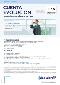 cuenta evolución - Banco Mediolanum