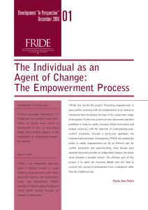 The Individual as an Agent of Change: The Empowerment