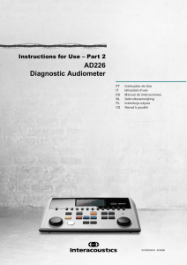 AD226 Diagnostic Audiometer