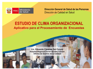 ESTUDIO DE CLIMA ORGANIZACIONAL