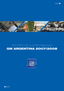RepoRte de SuStentabilidad GM ArGentinA 2007/2008