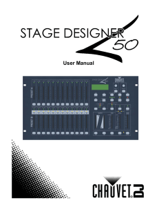 Stage Designer 50 User Manual Rev. 9 Multi-Language