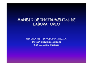 manejo de instrumental de laboratorio - U