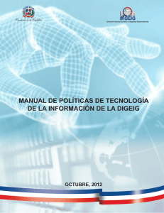 Manual de Políticas de Tecnología de la Información de la DIGEIG