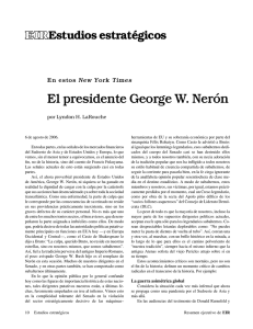 El presidente George W. Nerón por Lyndon H. LaRouche