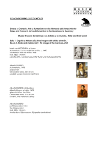 LISTADO DE OBRAS / LIST OF WORKS Durero y Cranach. Arte y