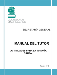 Manual del Tutor - Colegio de Bachilleres