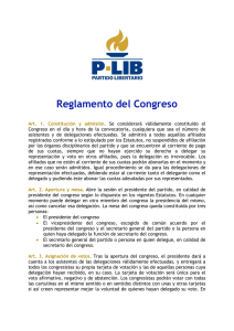 Reglamento del Congreso - P-LIB