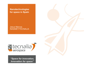Nanotechnologies for space in Spain